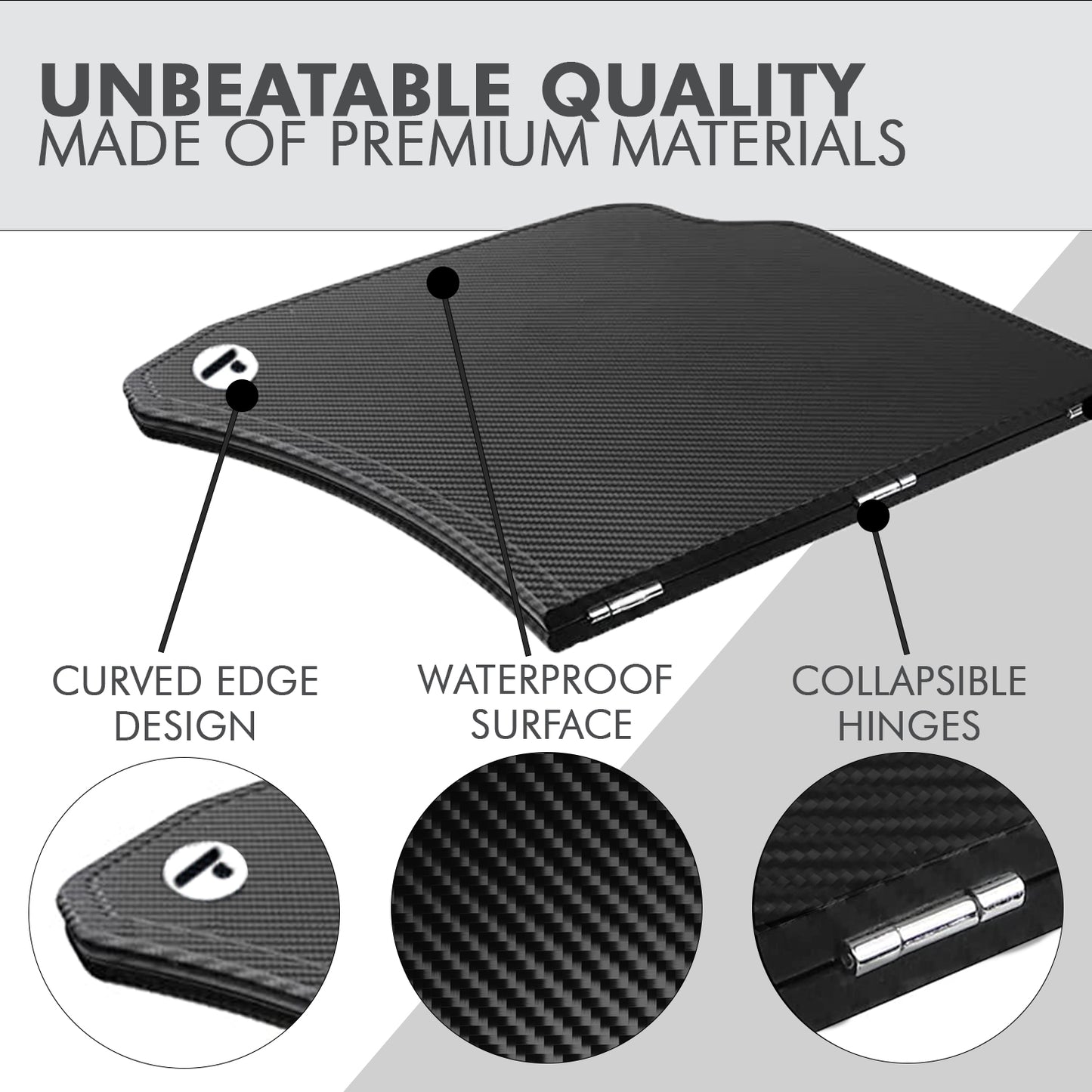 Reloot - Portable Car Desk for Tesla Model Y and Model 3 - Workstation, Dining Table, Laptop Holder - for Remote Work, Travel, and Business - Easy Installation and Sturdy Design