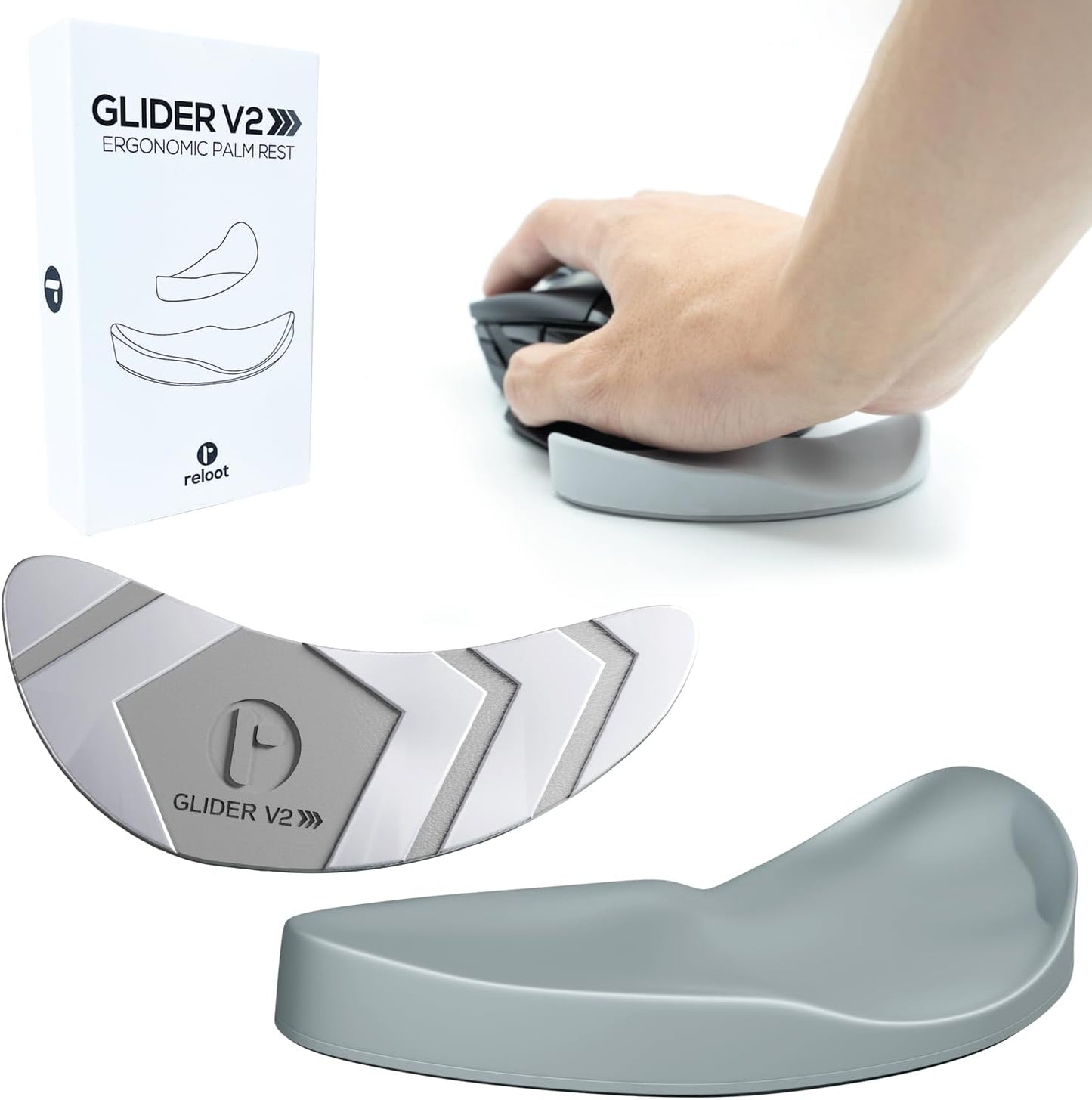 Glider V3 2025 - The Original Ergonomic Gliding Palm Rest, Sliding Wrist Pad That Moves with Your Mouse, Physician Designed for Carpal Tunnel Syndrome, Lightweight Wrist Rest