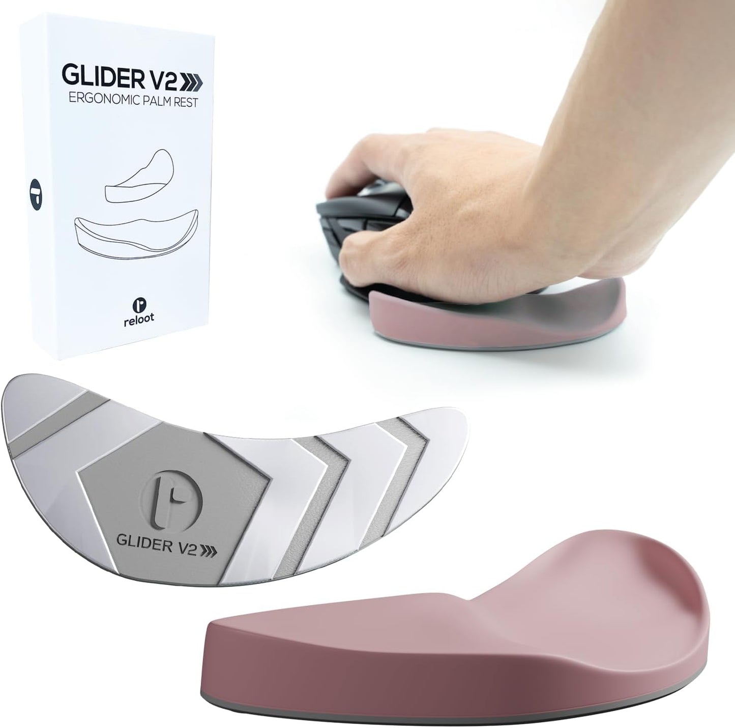 Glider V3 2025 - The Original Ergonomic Gliding Palm Rest, Sliding Wrist Pad That Moves with Your Mouse, Physician Designed for Carpal Tunnel Syndrome, Lightweight Wrist Rest