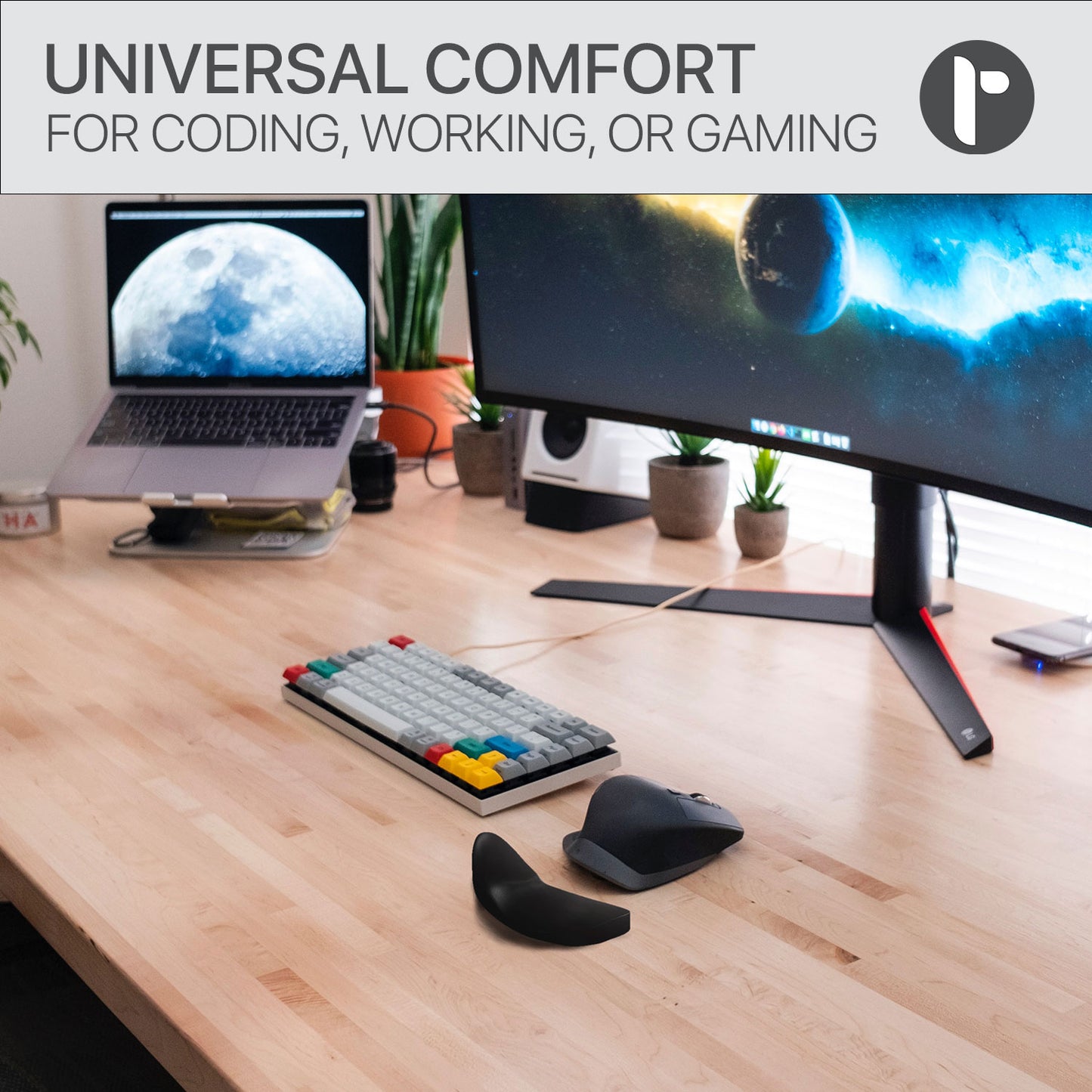 Glider v2 - Ergonomic Gliding Wrist Rest, Smooth Glide, Soft Cooling Material, Sliding Wrist Pad That Moves with Your Mouse, Physician Designed for Carpal Tunnel Syndrome, Lightweight Palm Rest (Copy)