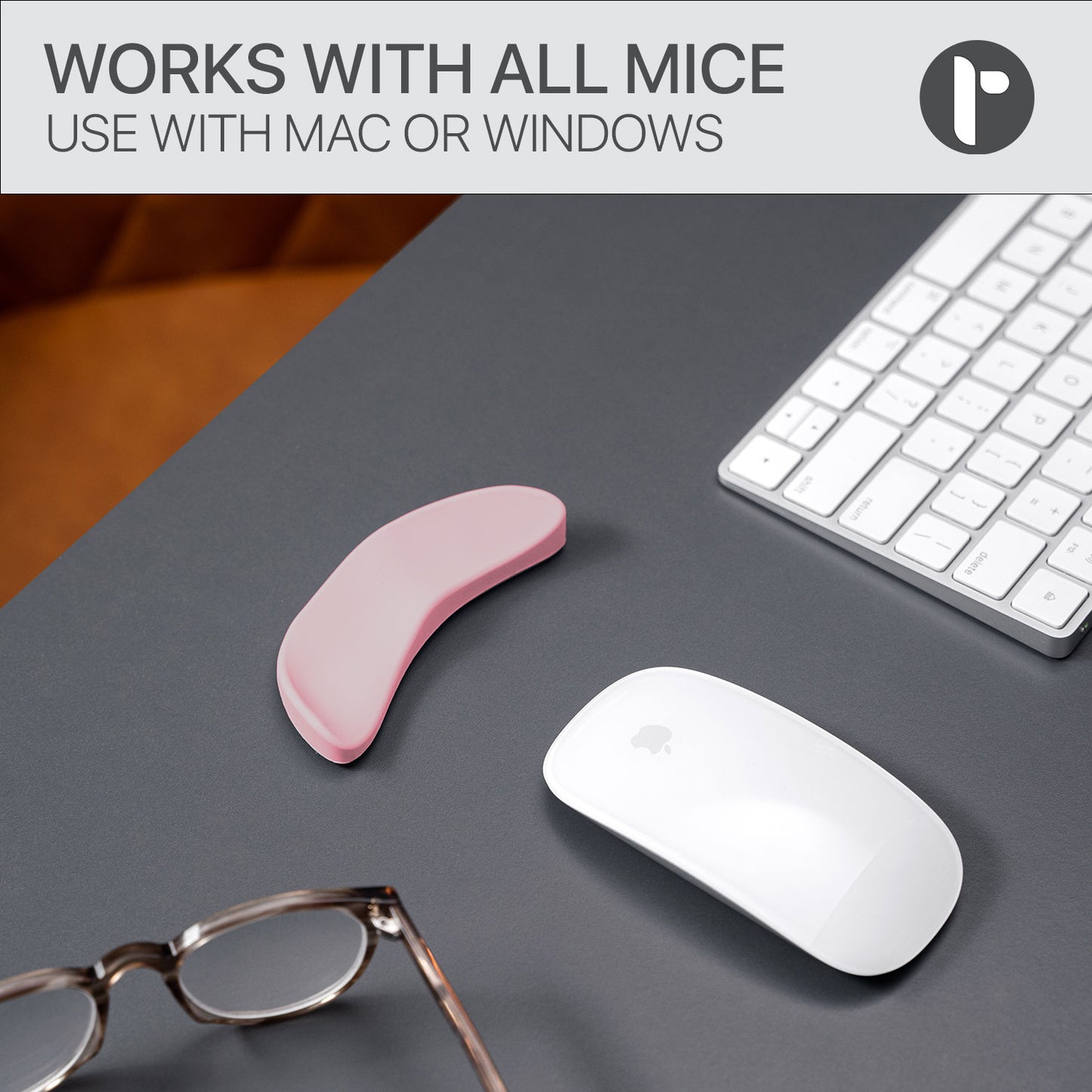 Glider v2 - Ergonomic Gliding Wrist Rest, Smooth Glide, Soft Cooling Material, Sliding Wrist Pad That Moves with Your Mouse, Physician Designed for Carpal Tunnel Syndrome, Lightweight Palm Rest (Copy)