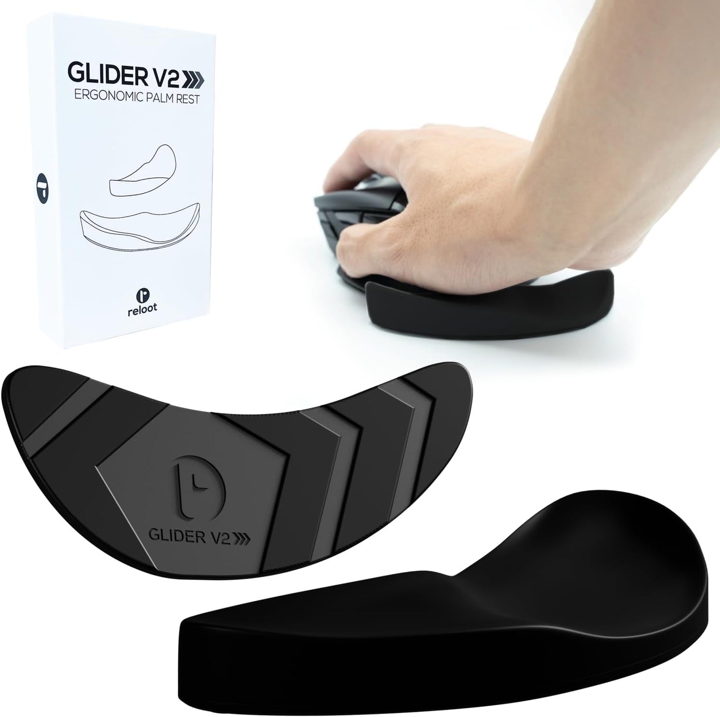 Glider V3 2025 - The Original Ergonomic Gliding Palm Rest, Sliding Wrist Pad That Moves with Your Mouse, Physician Designed for Carpal Tunnel Syndrome, Lightweight Wrist Rest