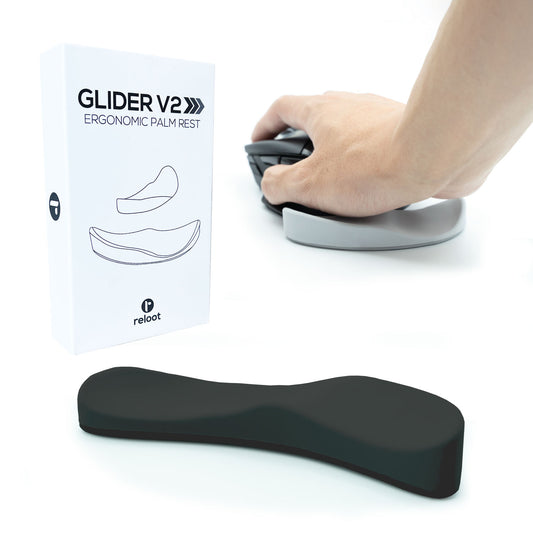 Glider v2 - Ergonomic Gliding Wrist Rest, Smooth Glide, Soft Cooling Material, Sliding Wrist Pad That Moves with Your Mouse, Physician Designed for Carpal Tunnel Syndrome, Lightweight Palm Rest